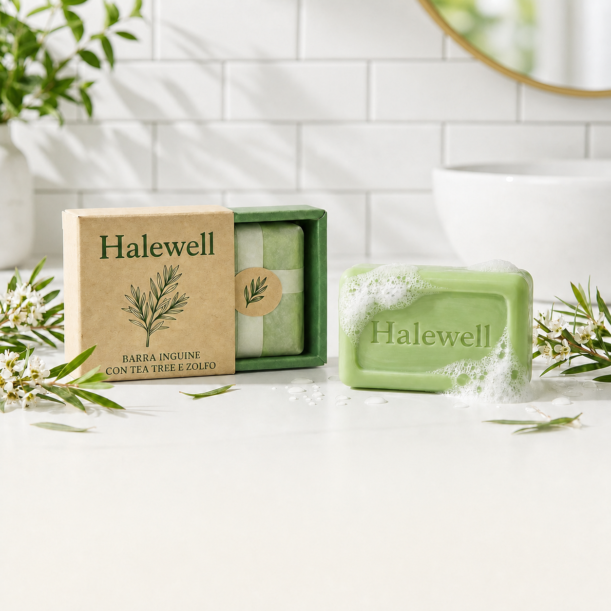 Halewell Barra Inguine con confezione e barra